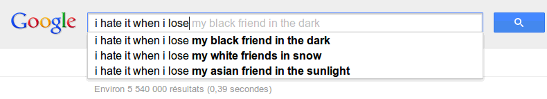 I hate it when I lose my black friend in the snow