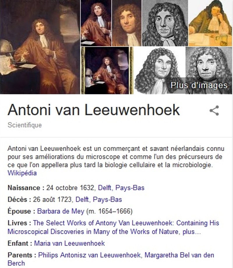 Antoni Van LEEUWENHOEK