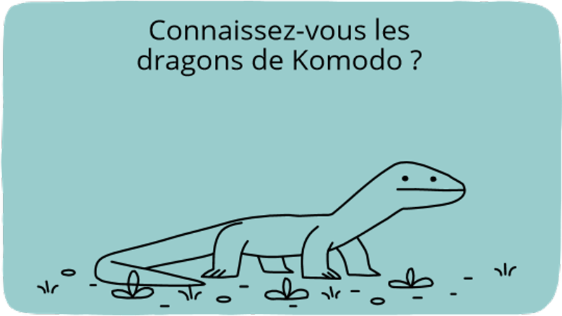 les dragons de Komodo