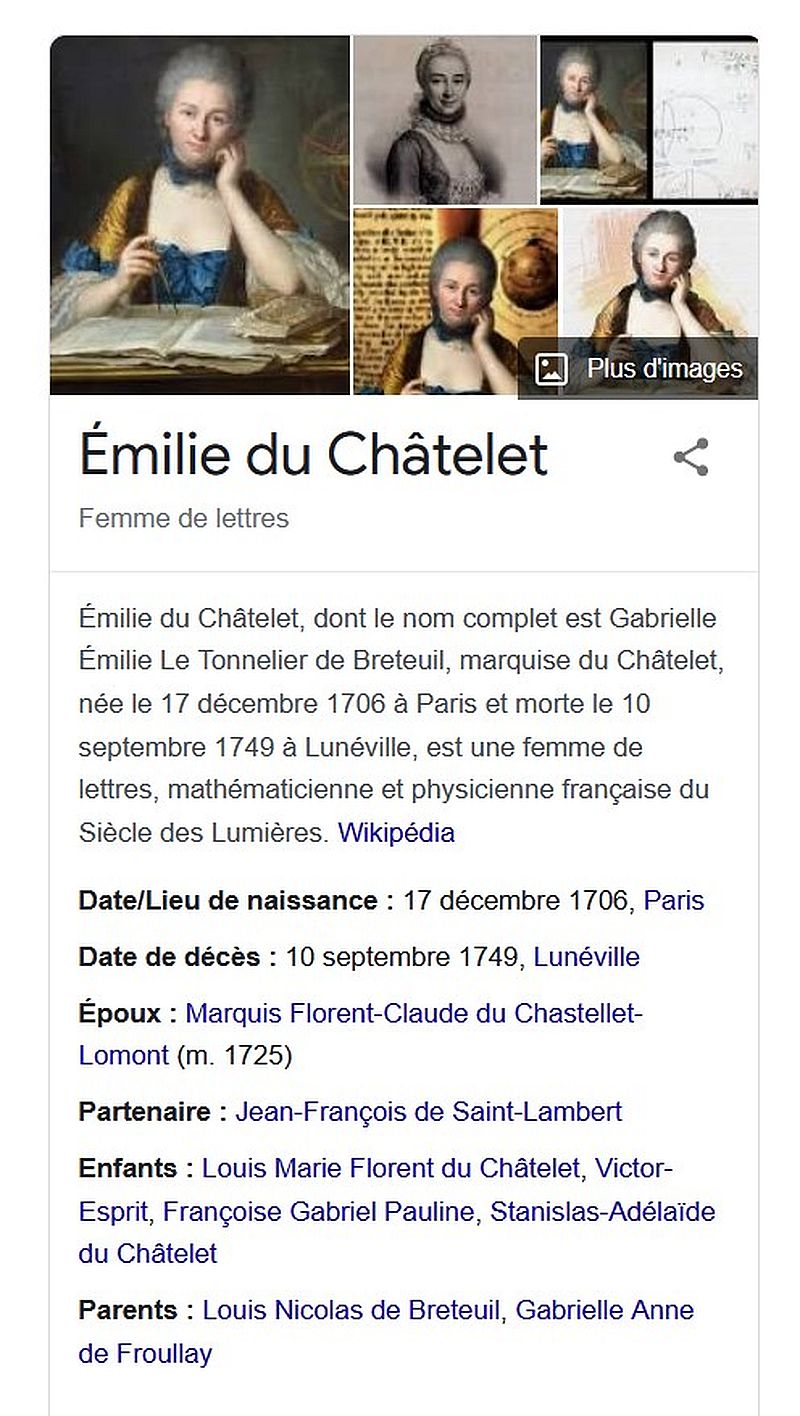Gabrielle Émilie Le Tonnelier de Breteuil