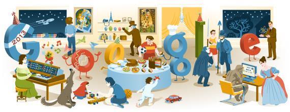 bonne année, by Google