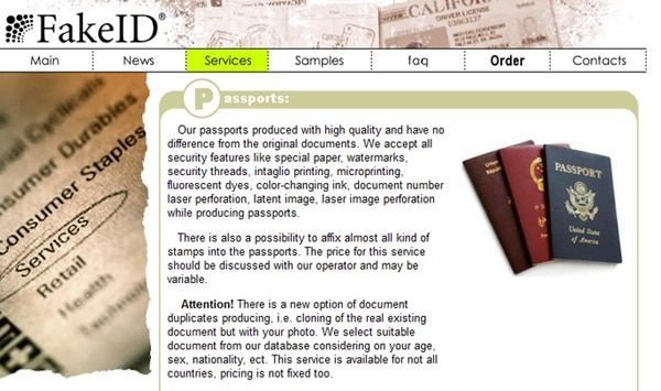 achat faux passport darknet